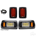 RHOX LED Adjustable Light Kit w/ Plug and Play Harness, Club Car DS 93+, 12-48V